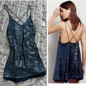 Navy Blue Mini Dress